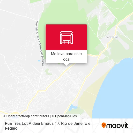 Rua Tres Lot Aldeia Emaus 17 mapa