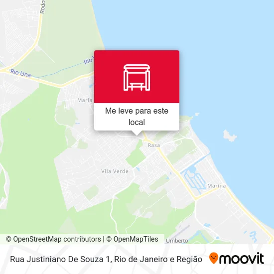 Rua Justiniano De Souza 1 mapa