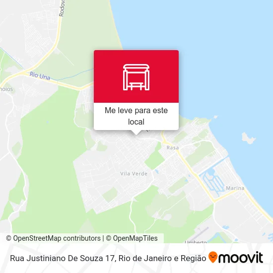Rua Justiniano De Souza 17 mapa