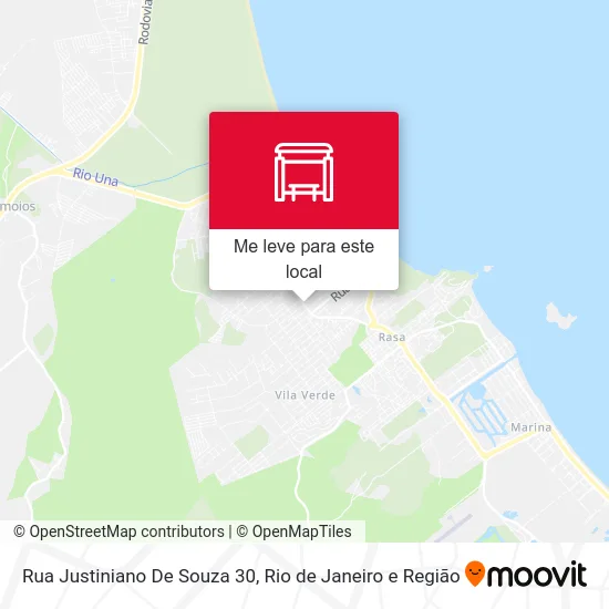 Rua Justiniano De Souza 30 mapa