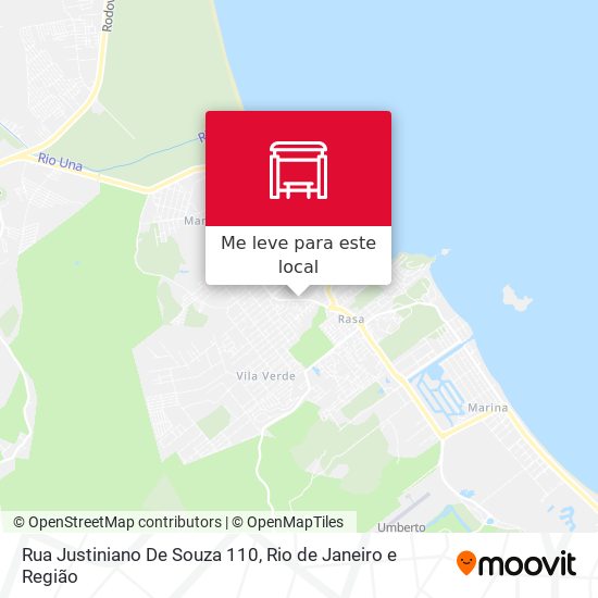 Rua Justiniano De Souza 110 mapa