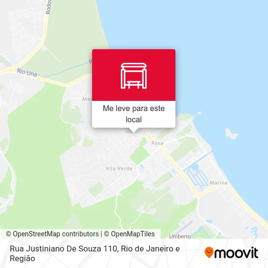 Rua Justiniano De Souza 110 mapa