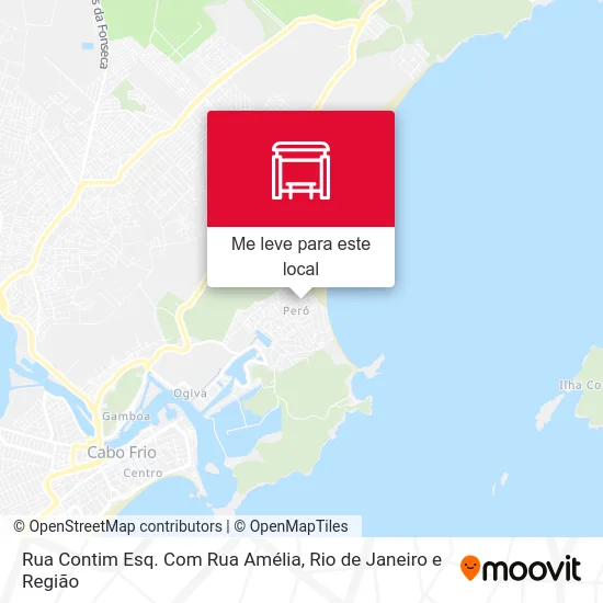 Rua Contim Esq. Com Rua Amélia mapa