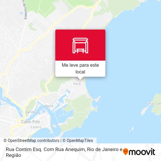 Rua Contim Esq. Com Rua Anequim mapa