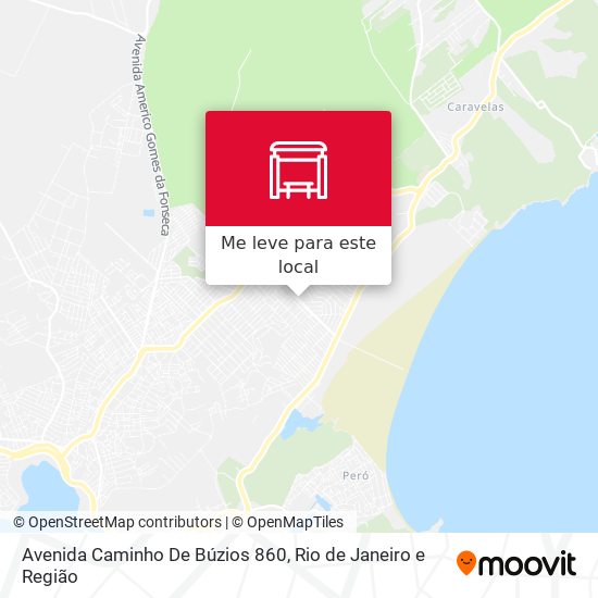 Avenida Caminho De Búzios 860 mapa