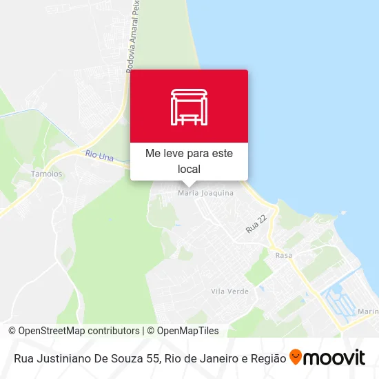 Rua Justiniano De Souza 55 mapa