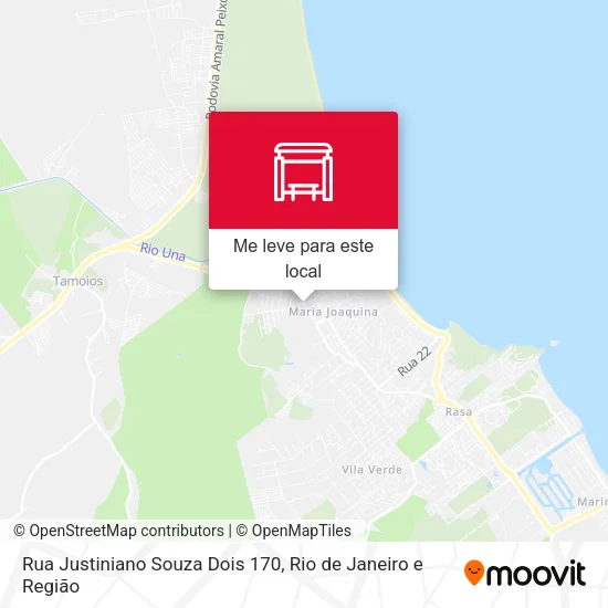 Rua Justiniano Souza Dois 170 mapa