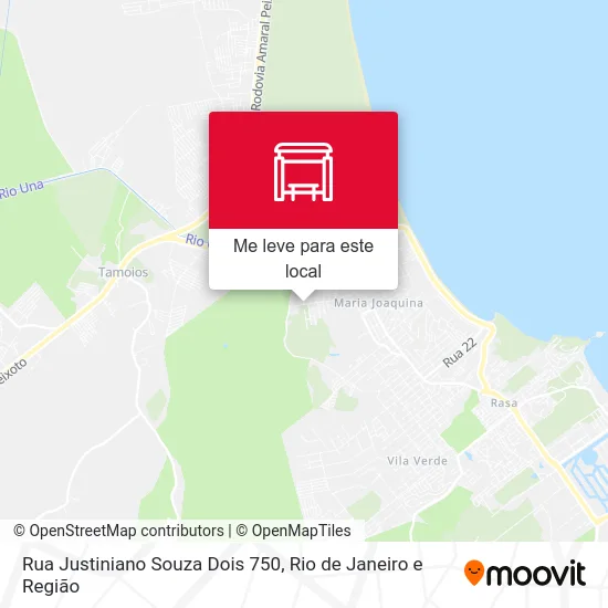 Rua Justiniano Souza Dois 750 mapa
