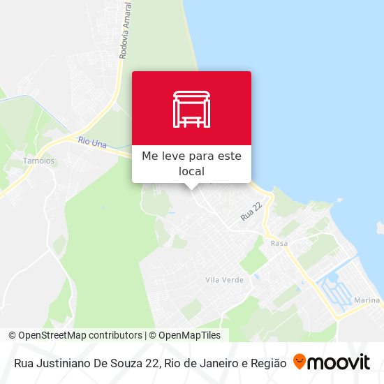 Rua Justiniano De Souza 22 mapa