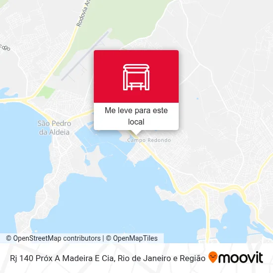 Rj 140 Próx A Madeira E Cia mapa