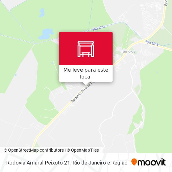 Rodovia Amaral Peixoto 21 mapa