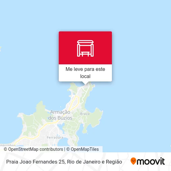 Praia Joao Fernandes 25 mapa