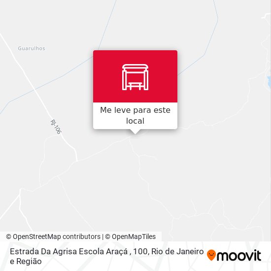 Estrada Da Agrisa Escola Araçá , 100 mapa