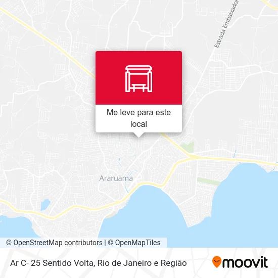 Ar C- 25 Sentido Volta mapa