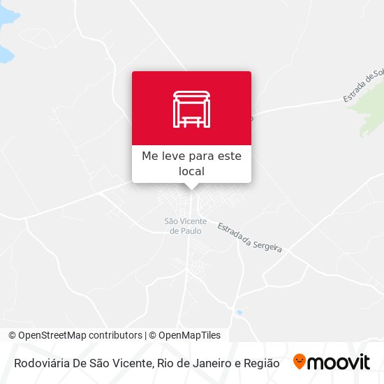 Rodoviária De São Vicente mapa