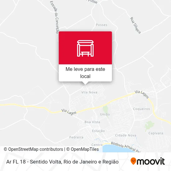 Ar FL 18 - Sentido Volta mapa
