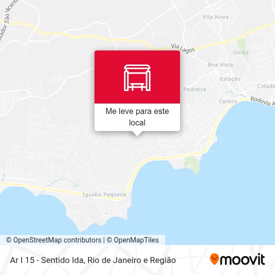 Ar I 15 - Sentido Ida mapa