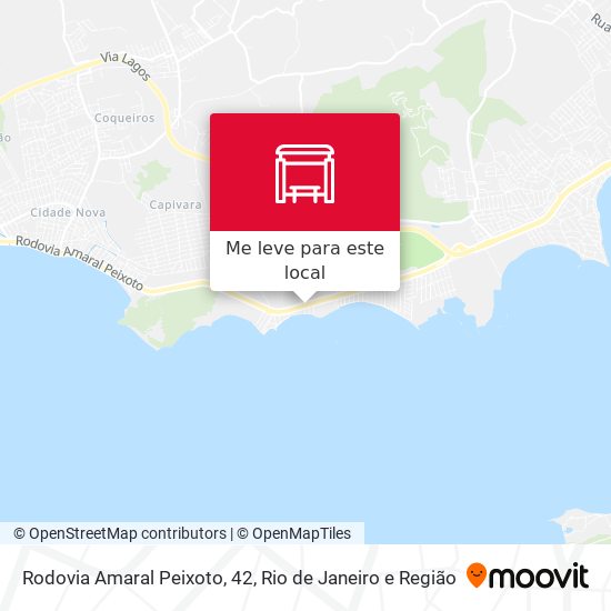 Rodovia Amaral Peixoto, 42 mapa