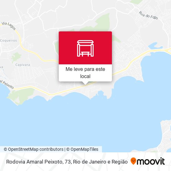 Rodovia Amaral Peixoto, 73 mapa