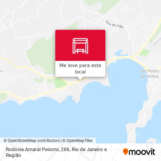 Rodovia Amaral Peixoto, 286 mapa
