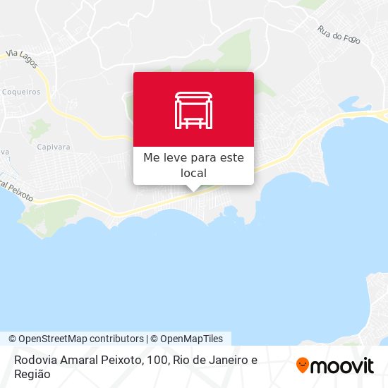Rodovia Amaral Peixoto, 100 mapa