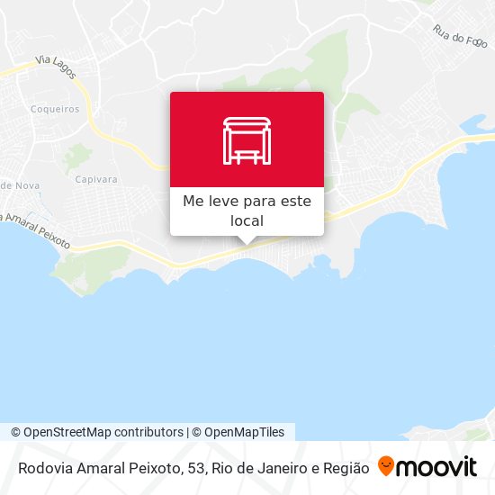 Rodovia Amaral Peixoto, 53 mapa