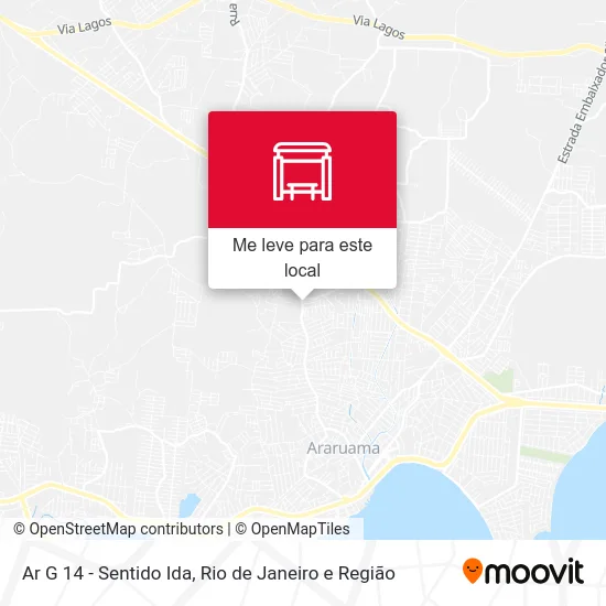 Ar G 14 - Sentido Ida mapa