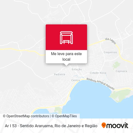 Ar I 53 - Sentido Araruama mapa