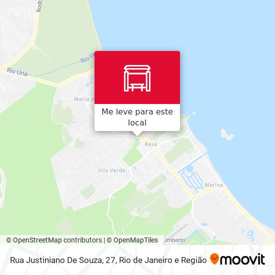 Rua Justiniano De Souza, 27 mapa