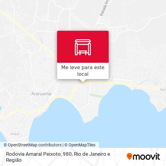 Rodovia Amaral Peixoto, 980 mapa