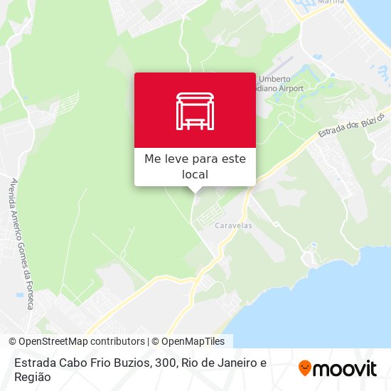Estrada Cabo Frio Buzios, 300 mapa