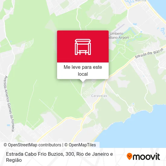Estrada Cabo Frio Buzios, 300 mapa
