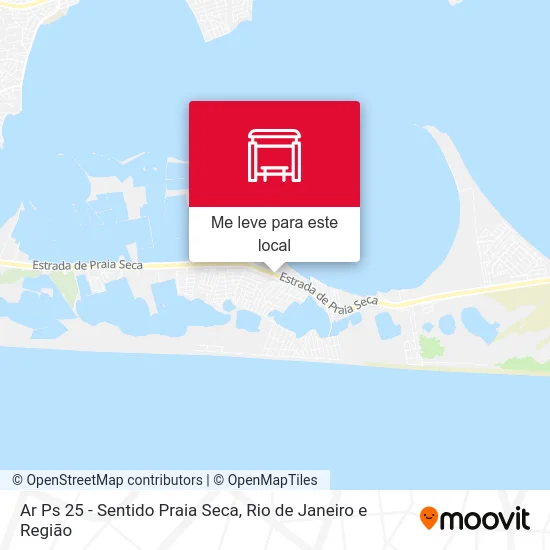 Ar Ps 25 - Sentido Praia Seca mapa