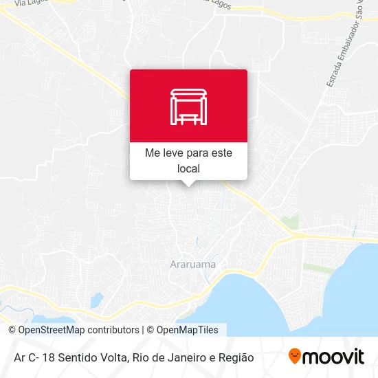 Ar C- 18 Sentido Volta mapa