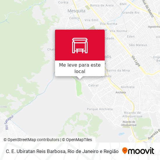 C. E. Ubiratan Reis Barbosa mapa