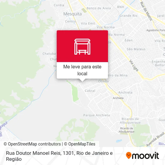 Rua Doutor Manoel Reis, 1301 mapa