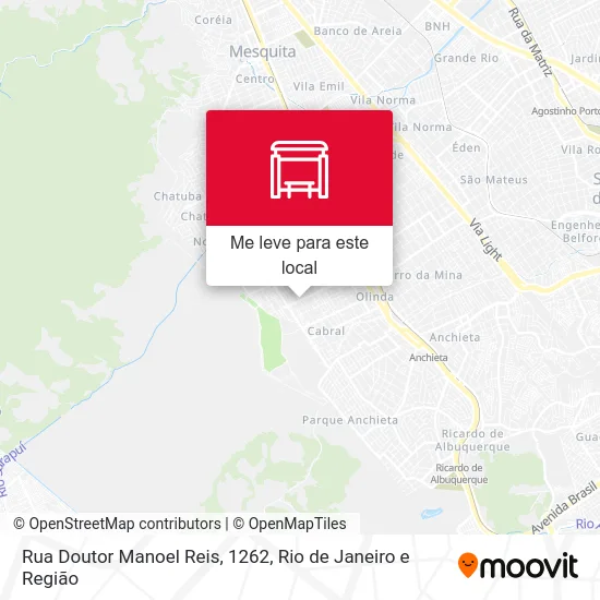 Rua Doutor Manoel Reis, 1262 mapa