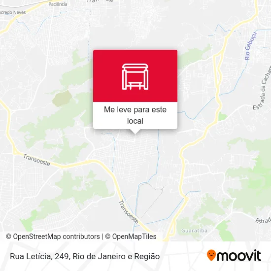 Rua Letícia, 249 mapa