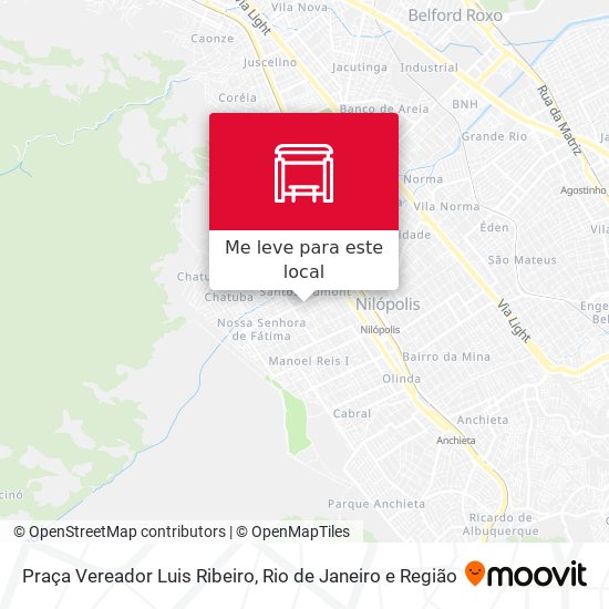 Praça Vereador Luis Ribeiro mapa