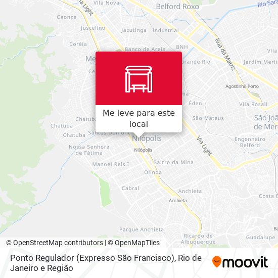 Ponto Regulador (Expresso São Francisco) mapa