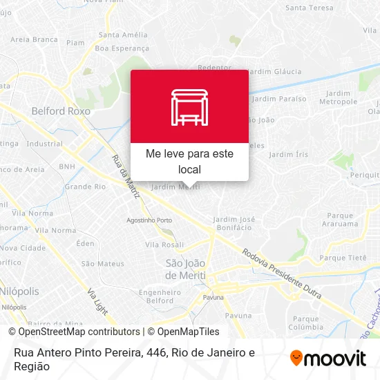 Rua Antero Pinto Pereira, 446 mapa