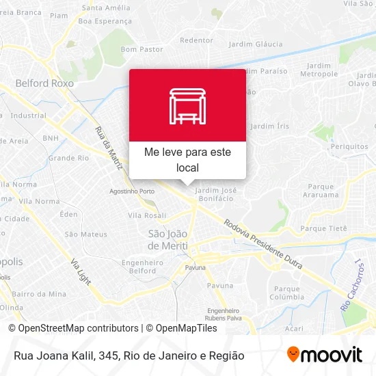 Rua Joana Kalil, 345 mapa