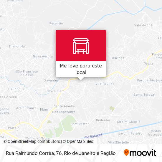 Rua Raimundo Corrêa, 76 mapa
