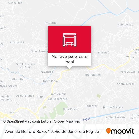 Avenida Belford Roxo, 10 mapa