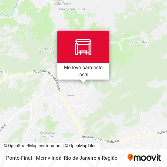 Ponto Final - Mcmv Inoã mapa