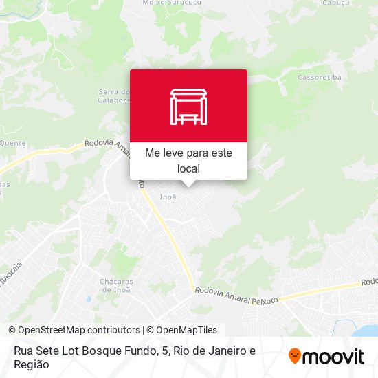 Rua Sete Lot Bosque Fundo, 5 mapa