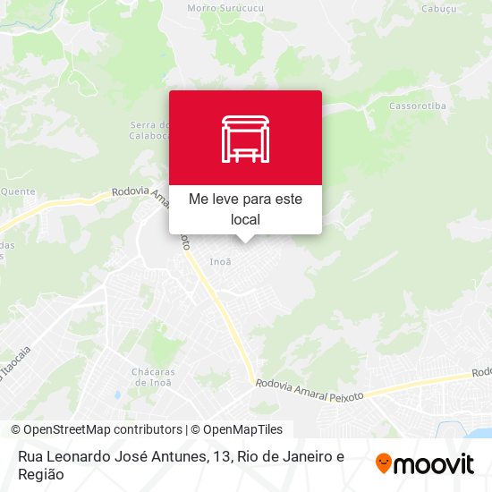 Rua Leonardo José Antunes, 13 mapa