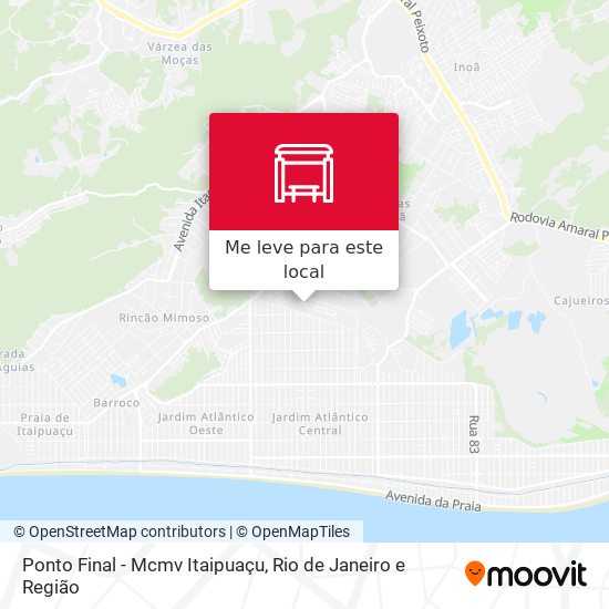 Ponto Final - Mcmv Itaipuaçu mapa