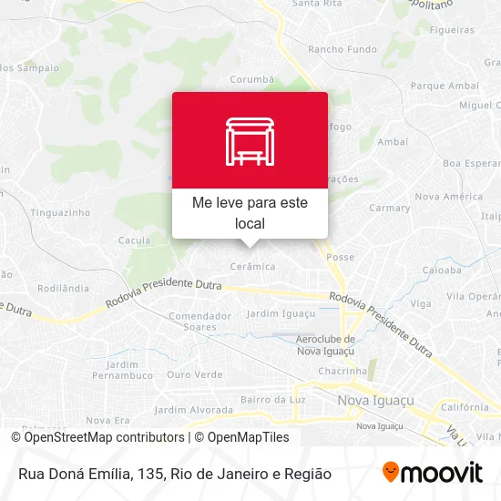 Rua Doná Emília, 135 mapa