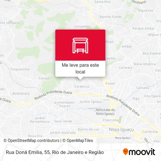Rua Doná Emília, 55 mapa